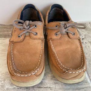 Boys Sperry Tan Boat Shoes